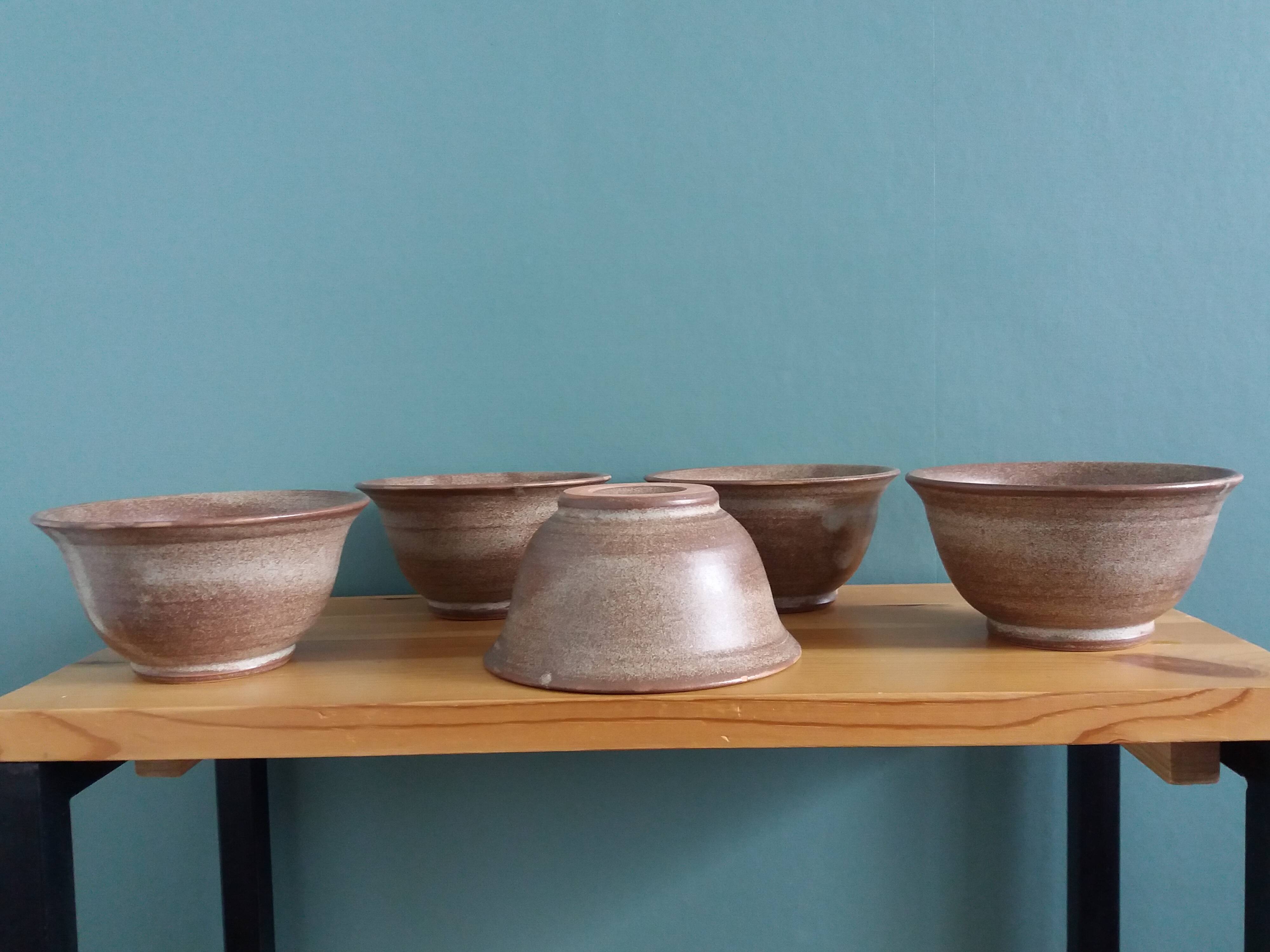 Vallauris Muratore style glazed terracotta bowl