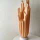 Athena table lamp draped in beige and pink, Georgia Jacob 1970