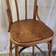 High chair in curved wood - mid. 20th century