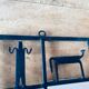 Rectangular wrought iron mirror, Frederick Weinberg