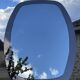 Vintage Wall Mirror, smoked glass, two-tone circa 1980s