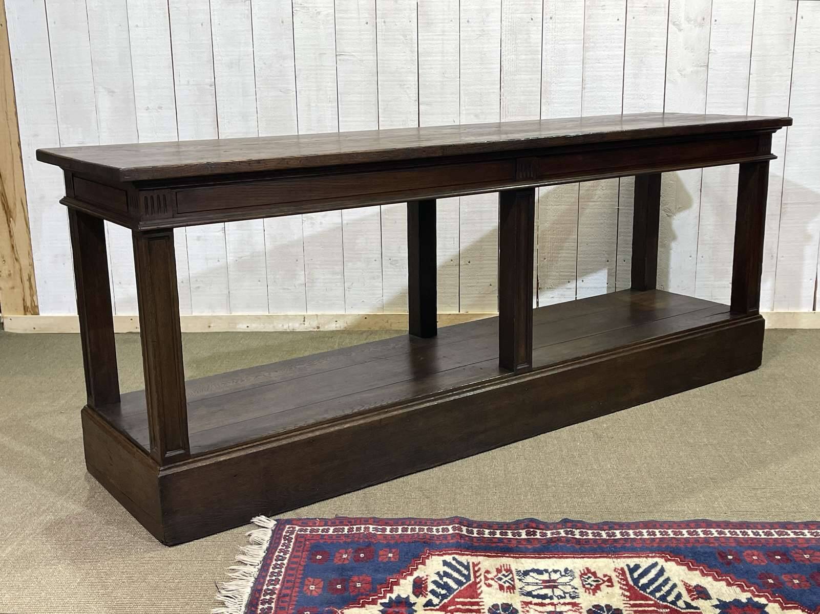 19th century oak draper's table