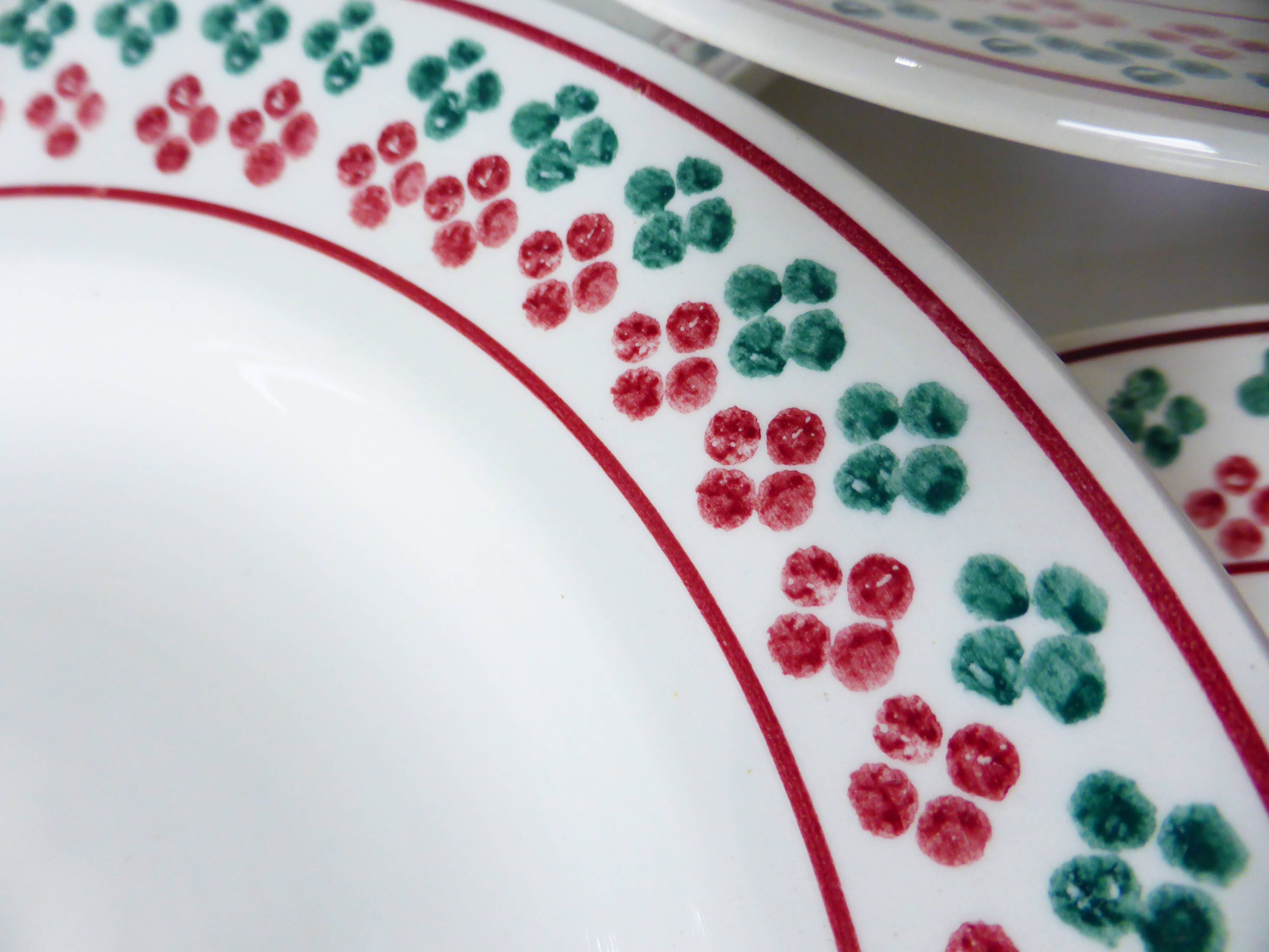 6 vintage soup plates from Céranord St Amand 220505