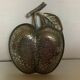 Silver apple trinket tray