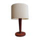 Art deco-style wooden foot lamp