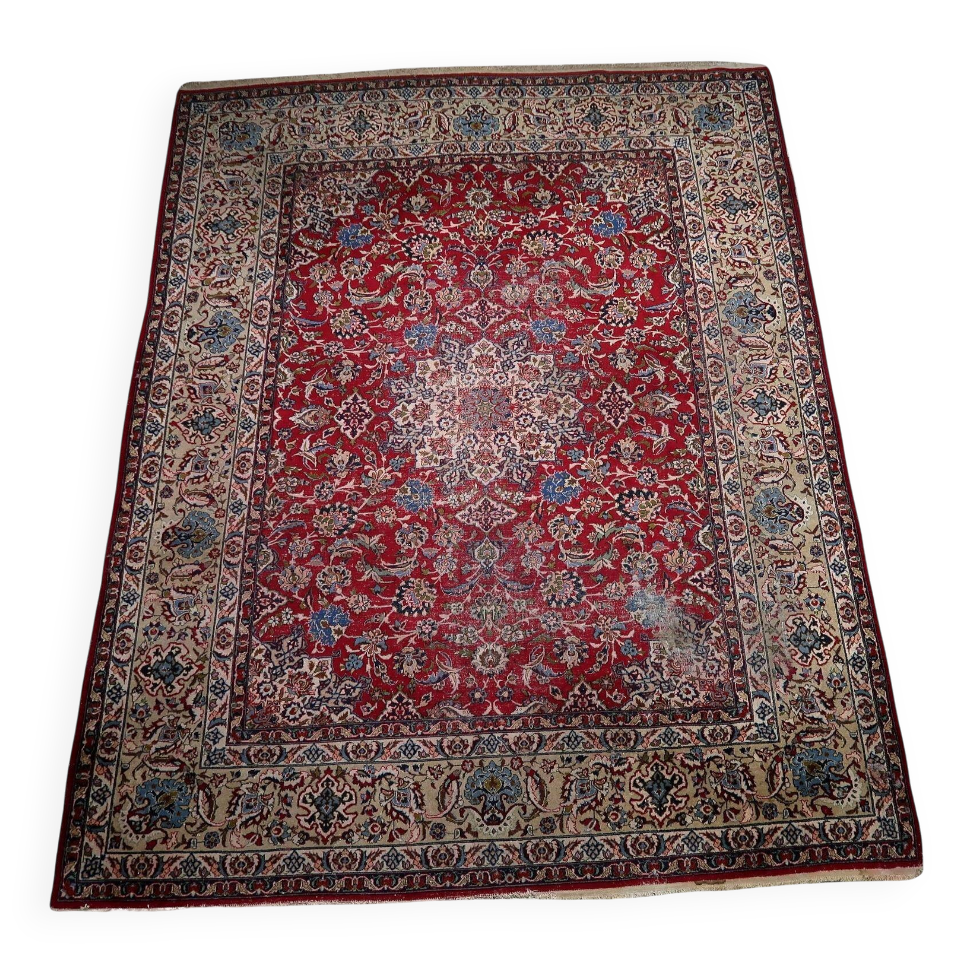 Antique Persian Tabriz handmade rug 309 x 404 cm 1900s - 1C1209