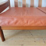 Dyrlund leather sofa from the 60s