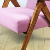 Fauteuil vintage B-310 VAR rose jade structurel années 1970 - 2 exemplaires disponibles