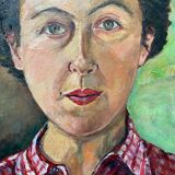 Painting "Self-portrait of the artist" J. Gaeremynck Salon artistes Français 1972