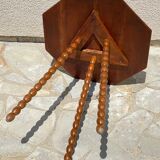 Table old legs tripod and turned wood