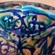 Hollow dish cut Paul Yvain Keraluc earthenware Quimper vintage