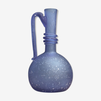 Blown glass vase, bubbled