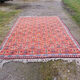 Moroccan hand-knotted wool rug