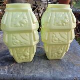 2 art deco vases