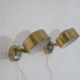 Appliques suedoises en laiton 1970