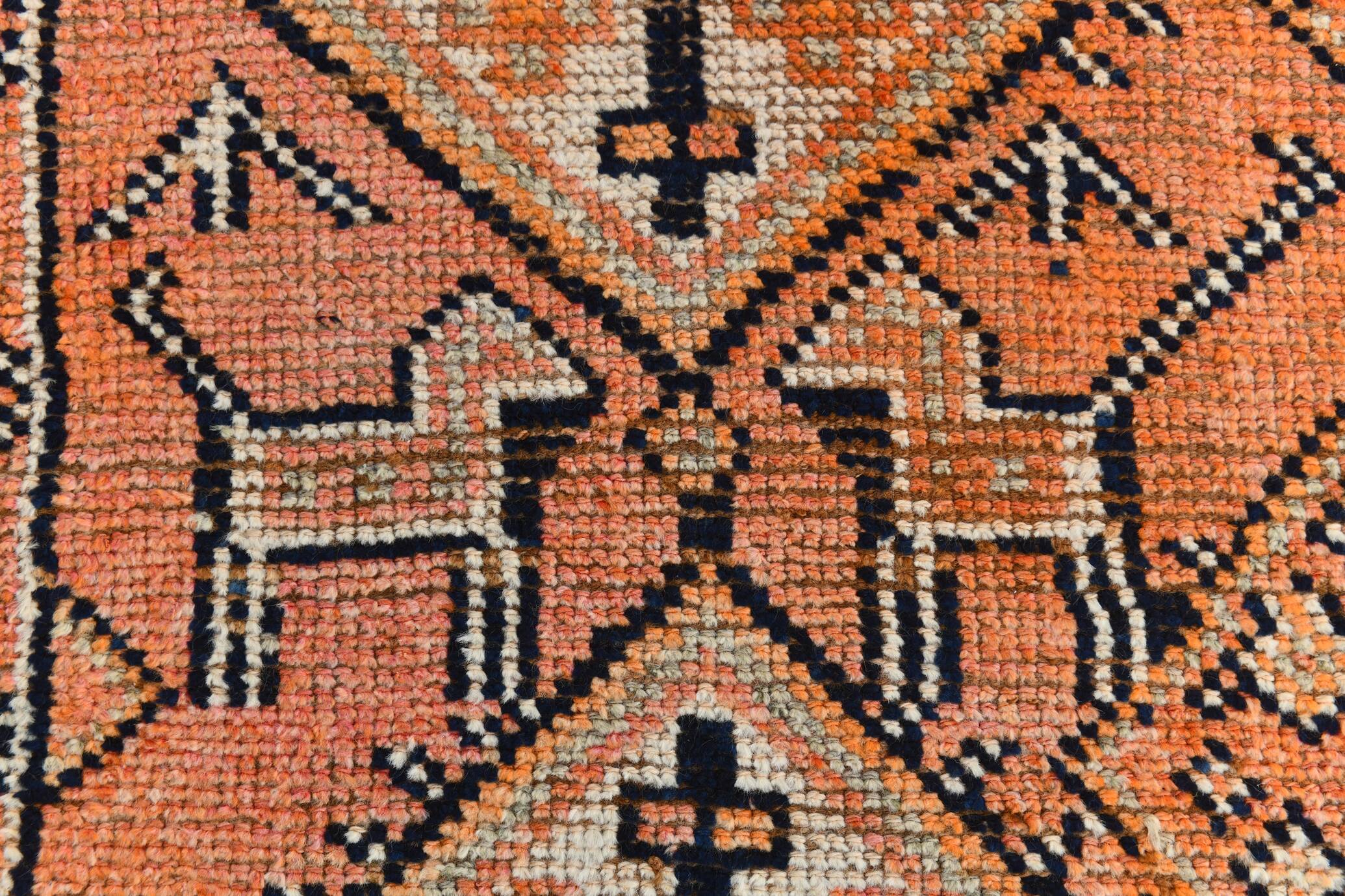 3x13 Faded Orange Vintage Runner Rug, 87x383Cm SK 23482