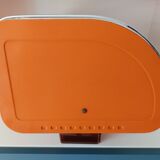 Vintage orange bread hutch