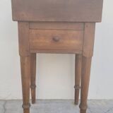 Butcher's block old wooden preparation table