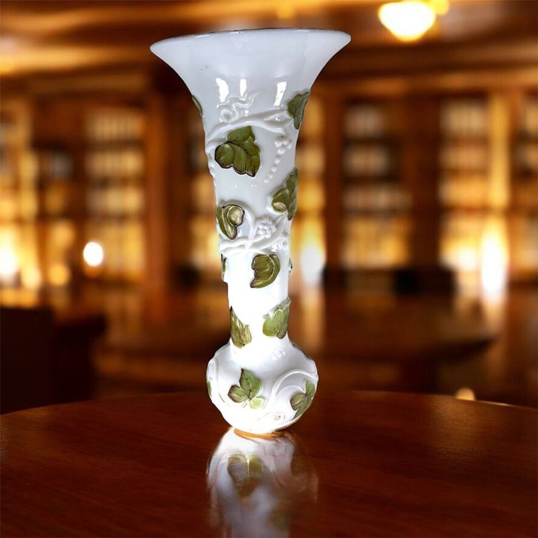 Baccarat Opaline Vase XXL Grape Decoration 1860 19th Century France