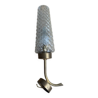 molded glass wall light