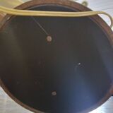 Black lacquered metal 4-light floor lamp - Maison Arlus - Satin glass globe