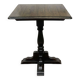 Table bistrot anglaise en orme, années 1970