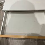 Nightstand / coffee table Interlübke vintage 70s – white lacquer