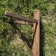 Wooden schoolboy bench