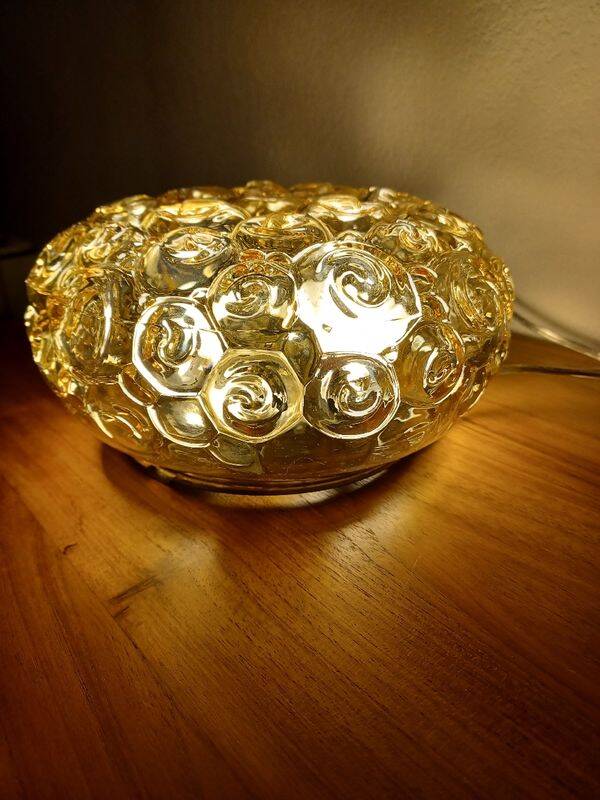 Helena Tynell smoked glass ceiling light - snail model 60/70
