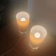 Paire de lampes tubes vintage Orange Pop & Chrome