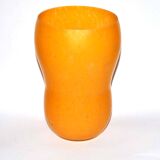 Marmoreal glass shell vase