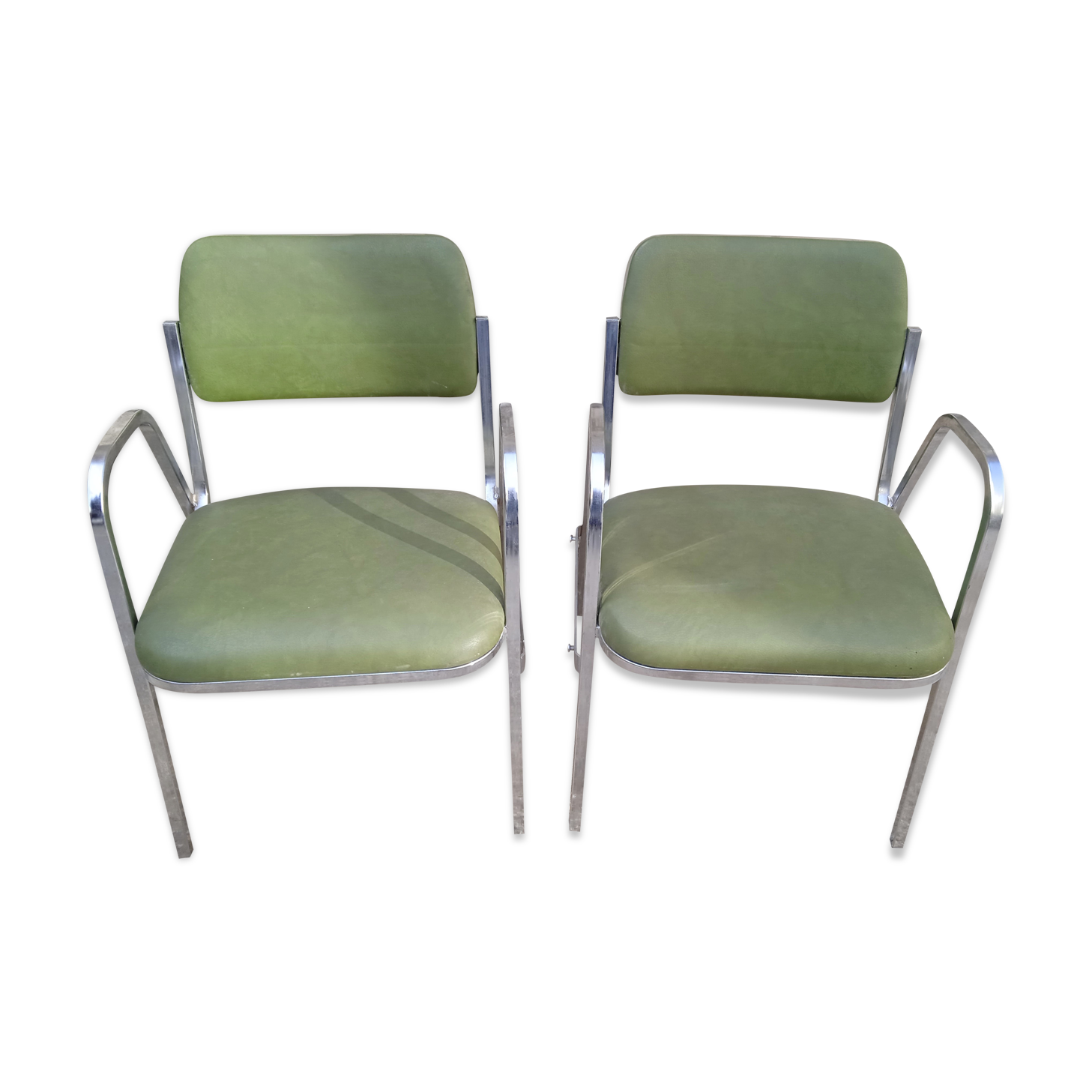 2 armchairs souvignet plichaise design
