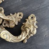 Pair of large antique bronze handles, L. Pinet 19th century