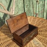 Vintage wooden and metal box