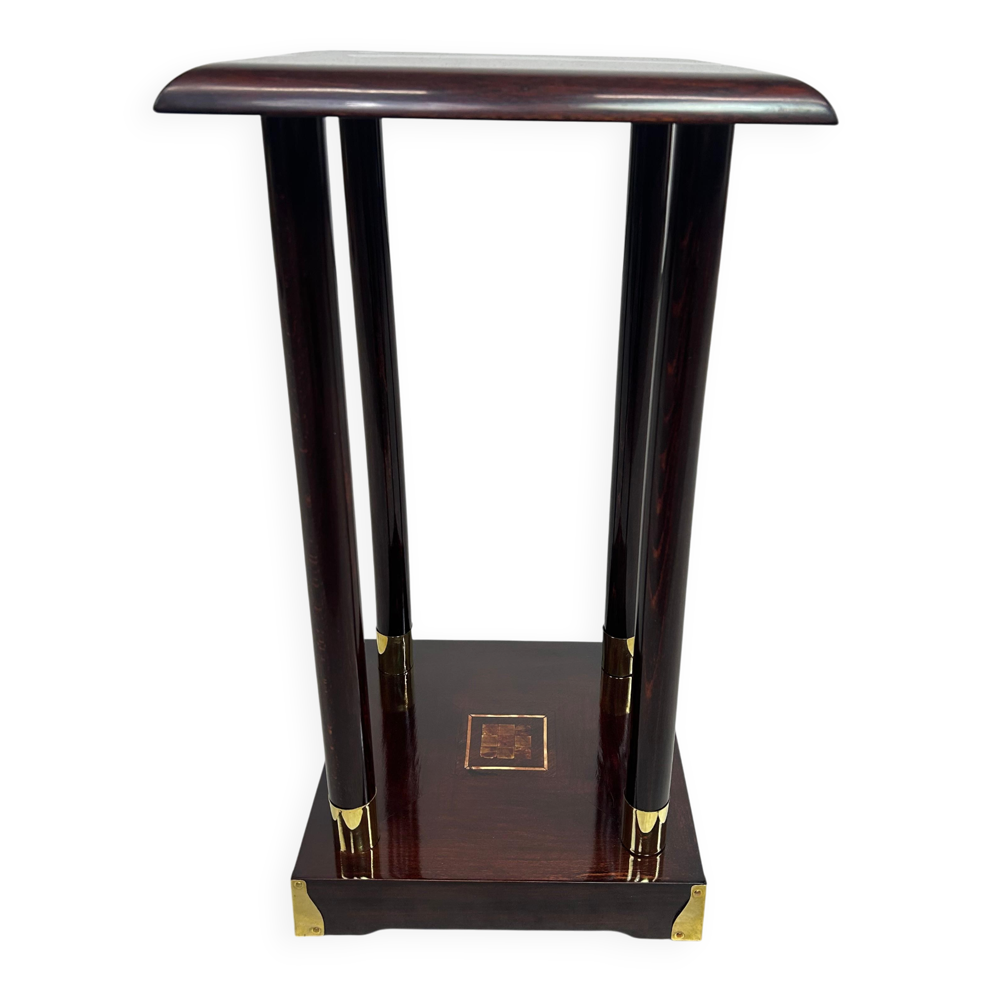 Secession pedestal in mahogany