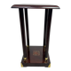 Secession pedestal in mahogany