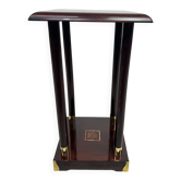 Secession pedestal in mahogany