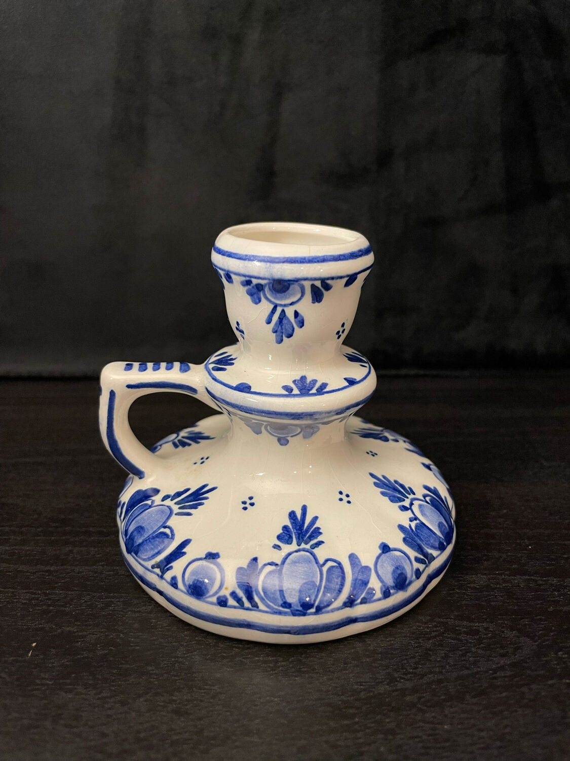 Delft candle holder