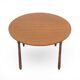 Plateau de table rond en teck, années 1960