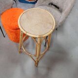 Tabouret de bar/sellette rotin ancien