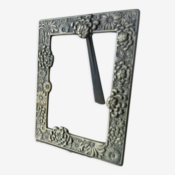 Antique Japanese Bronze Metal frame  13.5 cm x 10.5cm