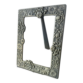 Antique Japanese Bronze Metal frame  13.5 cm x 10.5cm