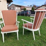 Pair of Baumann Eventail Armchairs - 1980s