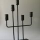 Asymmetrical wrought iron candlestick, 5 candle holders