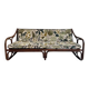 Vintage rattan bench from Maison Kok
