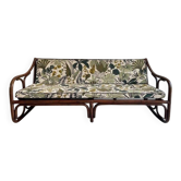 Banquette rotin vintage maison kok