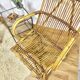 Pair vintage rattan armchairs