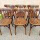 Suite de 6 chaises de Bistrot Baumann années 1930