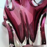 Pair of Pink Murano Glass Bonbonnières / Trinket Bowls, Italy