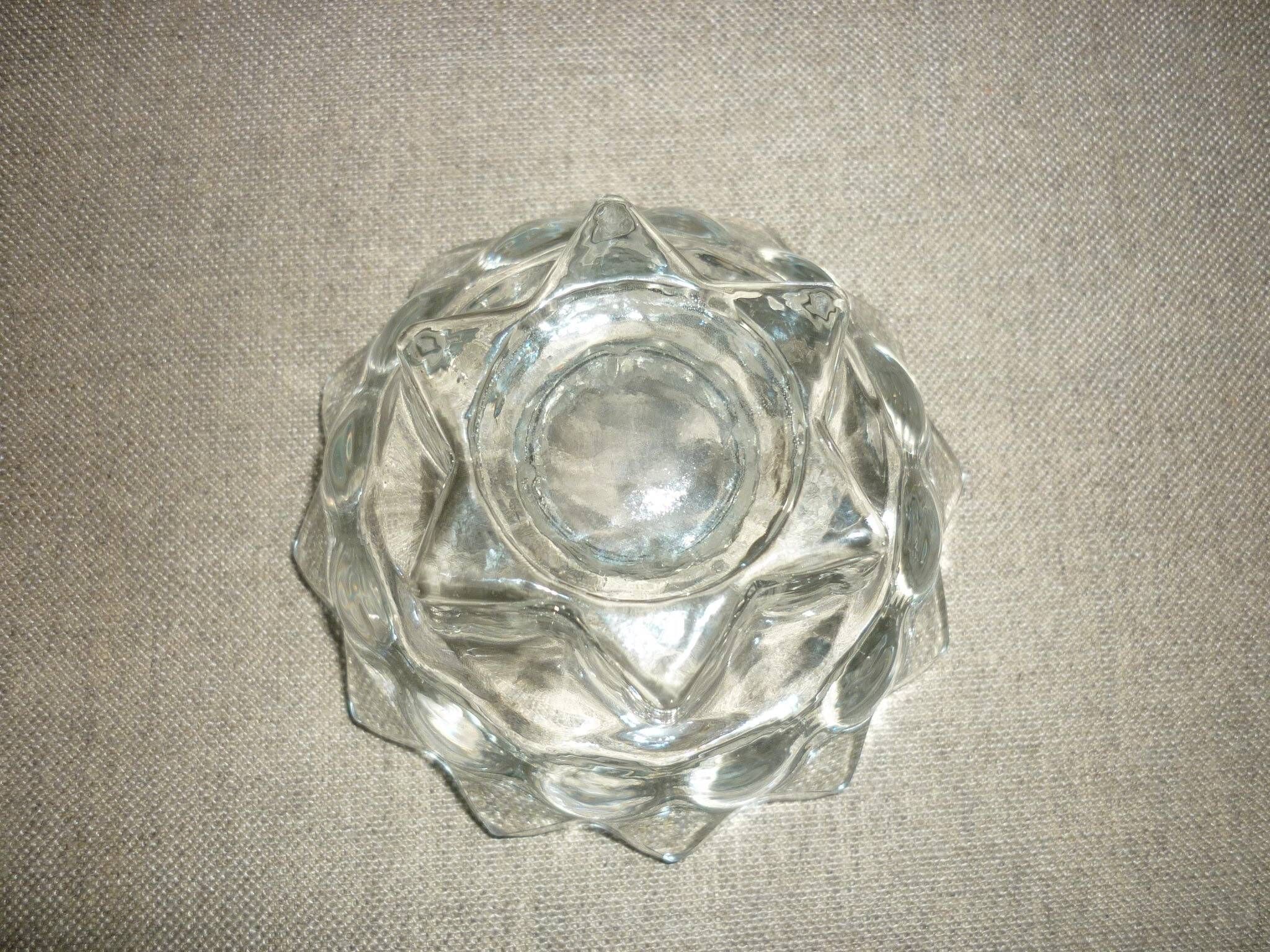 Paire de 2 bougeoirs en cristal